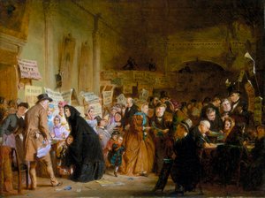— Uma eleição para órfãos infantis na London Tavern. 