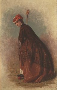 O jogador de Croquet de George Elgar Hicks