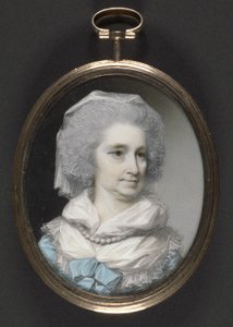 Lady Grace Burnaby (wc e guache em marfim)