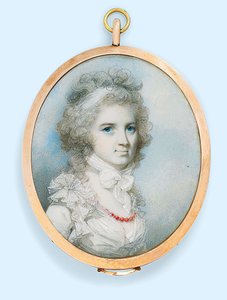 Sra. Thomas Graham (nascida Ann Paul) (aquarela sobre marfim)
