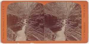 Watkins Glen Scenery, Shadow Gorge, c. 1860 (foto) de George F. Gates