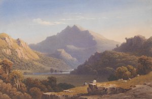 Snowdon de Llyn Nantlle, North Wales, 1832. de George Fennel Robson