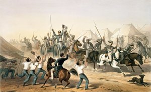 1781.c8 Pl.16 Fusiliers trazendo as Armas Capturadas para o Acampamento, da 