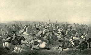 Carga do cavalo de Hodsons em Rhotuck, 1857, 1901.