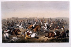 O Cavalo de Hodson em Rhotuck, de &39;The Campaign in India 1857-1858 a partir de desenhos feitos durante o período agitado do Grande Mutiny, ilustrando as operações militares antes de Delhi e seus vizinhos