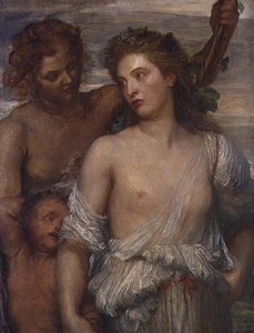 Um Bacchante (óleo sobre tela)