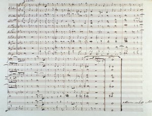 Página da abertura da partitura 