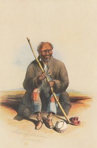 Leveregt Aris, um homem idoso Hotentote de George French Angas