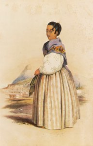 Nazea, esposa de Karel, um respeitado padre malaio na Cidade do Cabo de George French Angas