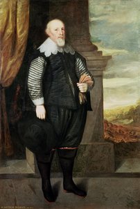 Retrato de Sir Arthur Ingram (c.1570-1642) 1638 (óleo sobre tela) de George Geldorp