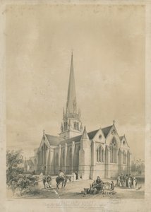 Stafford - Igreja de Santa Maria: litografia, nd [c 1841]
