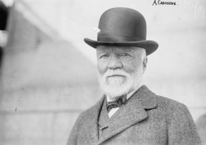 Andrew Carnegie em Nova York no retorno da Europa
