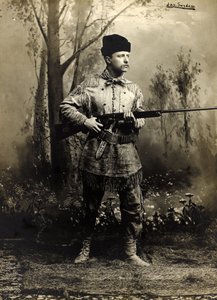 Theodore Roosevelt em camurça, território de Dakota c.1885 (foto p/b)