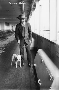 Willie Ritchie navegando para Londres para enfrentar Freddie Welsh