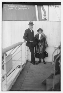 Elisabeth Schumann com Richard Strauss (foto a p/b)