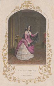 Senhorita Fitzpatrick como Katharina Taming of the Shrew, 1851., 1851. de George Greatbach