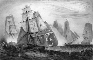Comportamento intrépido do capitão Charles Napier, 15 de abril de 1809 c1857. de George Greatbatch