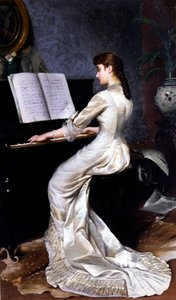 Canção sem palavras, pianista, 1880 de George Hamilton Barrable