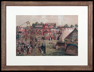 Croydon Fair, 1833 (crayon) de George Hawkins
