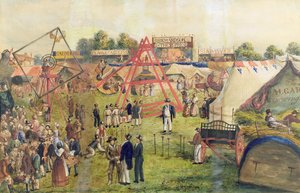 Croydon Fair, 1833 (wc e tinta no papel) de George Hawkins