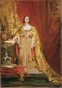 Rainha Vitória (1819-1901) Fazendo o juramento de coroação, 28 de junho de 1838