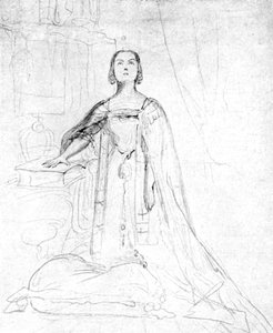 Rainha Victoria, prestando juramento de coroação, 1837, 1901. de George Hayter