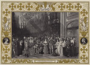 O Batismo do Príncipe de Gales na Capela de São Jorge, Castelo de Windsor, 25 de janeiro de 1842 de George Hayter