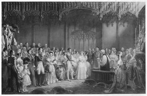 O casamento da rainha Victoria e do príncipe Albert, c1840, 1911