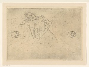 Estudar mulher sentada de George Hendrik Breitner (signed by artist)