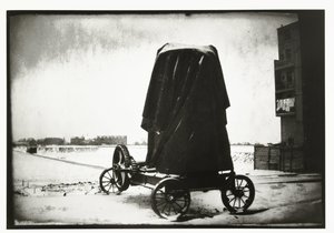 Moinho de cimento em uma paisagem de inverno no Overtoom em Amsterdã de George Hendrik Breitner