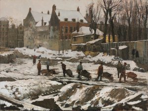 Canteiro de obras em Amsterdã de George Hendrik Breitner