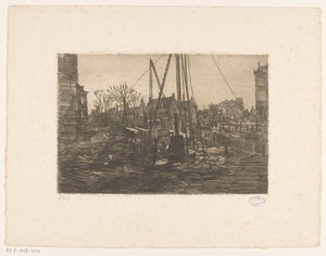 Trabalho de empilhamento na Raadhuisstraat em Amsterdã de George Hendrik Breitner