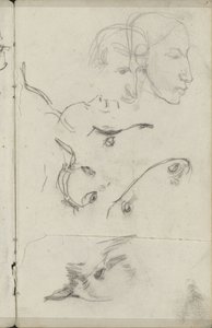 Cavalos e cabeças humanas de George Hendrik Breitner
