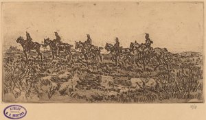 Hussardos Montando Fila Simples de George Hendrik Breitner