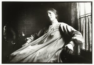 Retrato de uma mulher desconhecida na casa de Breitner de George Hendrik Breitner