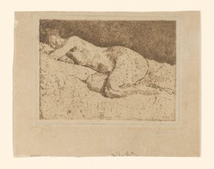 Nu feminino reclinado de George Hendrik Breitner