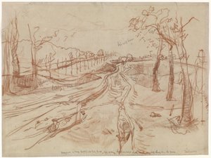 Esboço de uma estrada de campo de George Hendrik Breitner