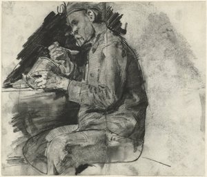 Soldado a comer de George Hendrik Breitner