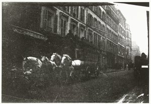 Cena de rua com cavalos e carruagem em Paris de George Hendrik Breitner