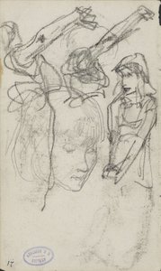 Folha de estudo com mulheres de George Hendrik Breitner