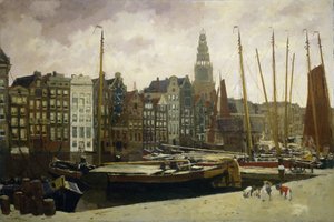 O Damrak, Amsterdão de George Hendrik Breitner