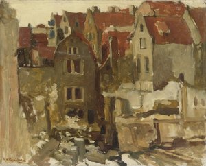 A Demolição do Grande Bazar de la Bourse sobre o Nieuwendijk, Amsterdão de George Hendrik Breitner
