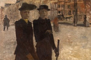 Mulheres no Rokin, em Amesterdão de George Hendrik Breitner