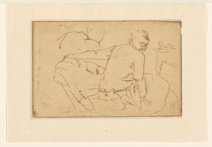 Fêmea sentada seminua de George Hendrik Breitner