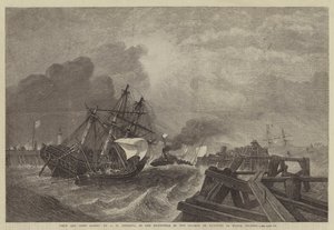 Navio e tripulação salvos, na Exposição da Sociedade de Pintores em Aquarelas de George Henry Andrews
