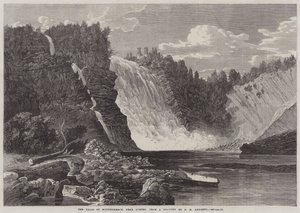 As Cataratas de Montmorency, perto de Quebec