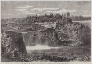 As Cataratas do Chaudiere, perto de Quebec de George Henry Andrews