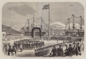 O Progresso do Príncipe de Gales na América do Norte Britânica, Sua Alteza Real desembarque em Halifax