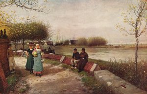 Uma troca de cumprimentos, c1900 de George Henry Boughton