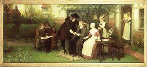 Andrew Marvell (1621-78) visitando seu amigo John Milton (1608-74)